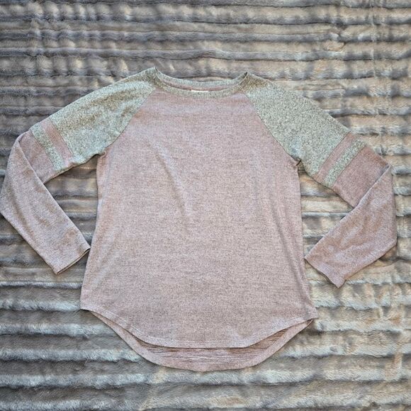 SO Raglan Sweater - Heathered Pink/Gray - Picture 2 of 6